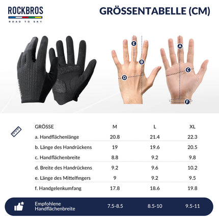 ROAD TO SKY Fahrradhandschuhe Atmungsaktiv mit Touchscreen Sommer/Frühling (Fahrradhandschuhe) kaufen bei Linkreich – Jetzt entdecken!