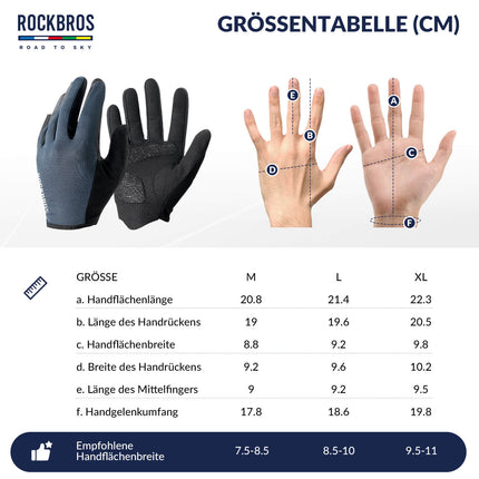 ROAD TO SKY Fahrradhandschuhe Atmungsaktiv mit Touchscreen Sommer/Frühling (Fahrradhandschuhe) kaufen bei Linkreich – Jetzt entdecken!