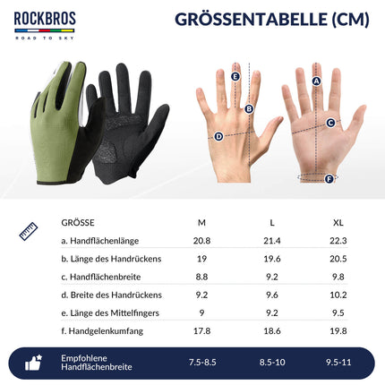 ROAD TO SKY Fahrradhandschuhe Atmungsaktiv mit Touchscreen Sommer/Frühling (Fahrradhandschuhe) kaufen bei Linkreich – Jetzt entdecken!