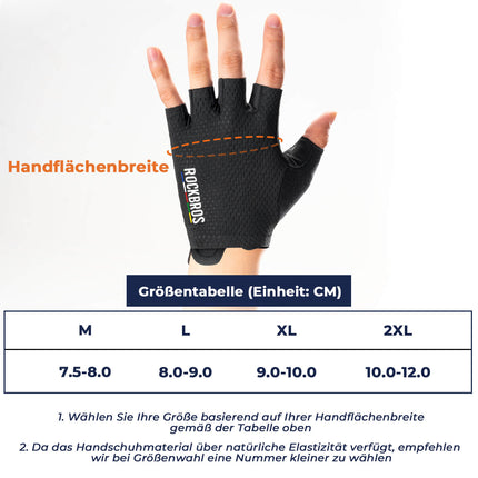 ROAD TO SKY Fahrradhandschuhe Halbfinger SBR Polsterung atmungsaktiv rutschfest (Fahrradhandschuhe) kaufen bei Linkreich – Jetzt entdecken!