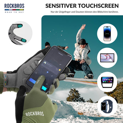 ROAD TO SKY Fahrradhandschuhe mit Touchscreen Atmungsaktiv Herren/Damen (Fahrradhandschuhe) kaufen bei Linkreich – Jetzt entdecken!