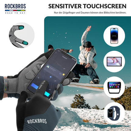 ROAD TO SKY Fahrradhandschuhe mit Touchscreen Atmungsaktiv Herren/Damen (Fahrradhandschuhe) kaufen bei Linkreich – Jetzt entdecken!