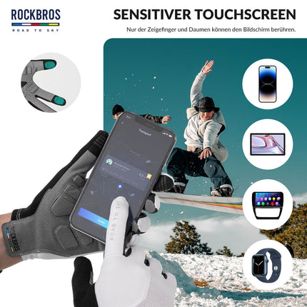 ROAD TO SKY Fahrradhandschuhe mit Touchscreen Atmungsaktiv Herren/Damen (Fahrradhandschuhe) kaufen bei Linkreich – Jetzt entdecken!