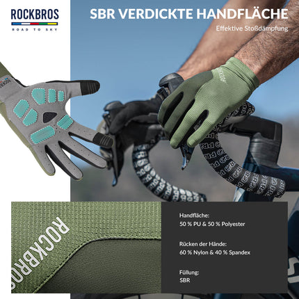 ROAD TO SKY Fahrradhandschuhe mit Touchscreen Atmungsaktiv Herren/Damen (Fahrradhandschuhe) kaufen bei Linkreich – Jetzt entdecken!