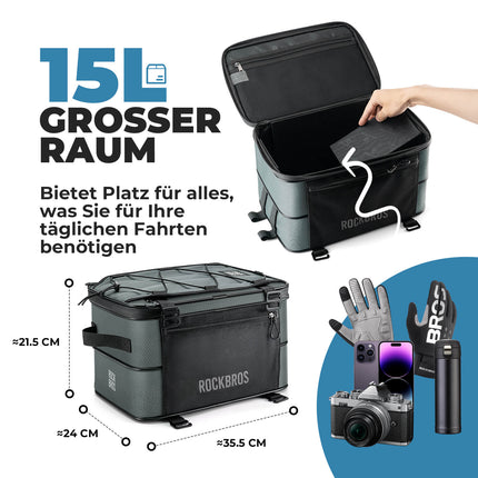 ROAD TO SKY Gepäckträgertasche Komprimierbar (Fahrradtaschen) kaufen bei Linkreich – Jetzt entdecken!