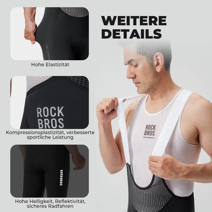 ROAD TO SKY Herren Fahrrad Trägerhose Lang Gepolstert (Fahrradhose) kaufen bei Linkreich – Jetzt entdecken!