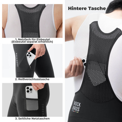 ROAD TO SKY Herren Fahrrad Trägerhose Lang Gepolstert (Fahrradhose) kaufen bei Linkreich – Jetzt entdecken!