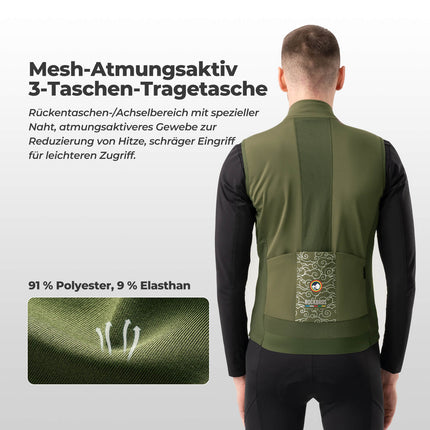 ROAD TO SKY Herren Fahrradjacke Ärmellose Weste Laufweste Atmungsaktiv (Fahrradjacke) kaufen bei Linkreich – Jetzt entdecken!