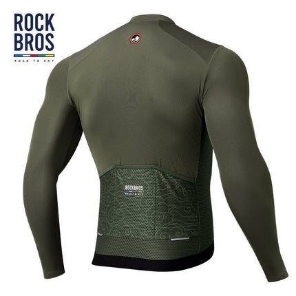 ROAD TO SKY Herren Langarm-Radtrikot Fahrrad Jersey für MTB & Rennrad