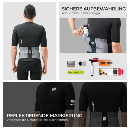 ROAD TO SKY Herren Radtrikot Kurzarm mit Taschen (Fahrradtrikot) kaufen bei Linkreich – Jetzt entdecken!