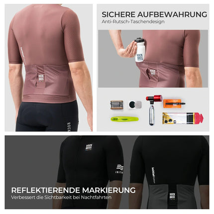 ROAD TO SKY Herren Radtrikot Kurzarm mit Taschen (Fahrradtrikot) kaufen bei Linkreich – Jetzt entdecken!