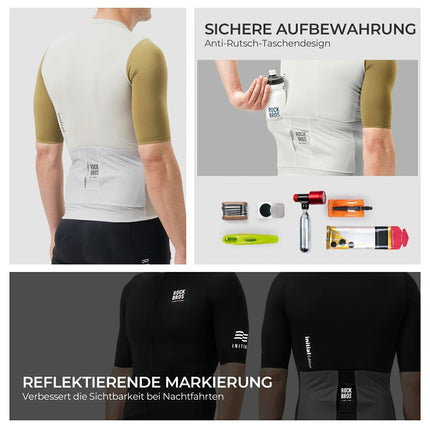 ROAD TO SKY Herren Radtrikot Kurzarm mit Taschen (Fahrradtrikot) kaufen bei Linkreich – Jetzt entdecken!