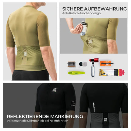 ROAD TO SKY Herren Radtrikot Kurzarm mit Taschen (Fahrradtrikot) kaufen bei Linkreich – Jetzt entdecken!