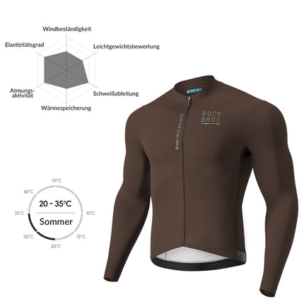 ROAD TO SKY Langarm - Radtrikot Herren Jersey Gelb/Blau (Fahrradtrikot) kaufen bei Linkreich – Jetzt entdecken!