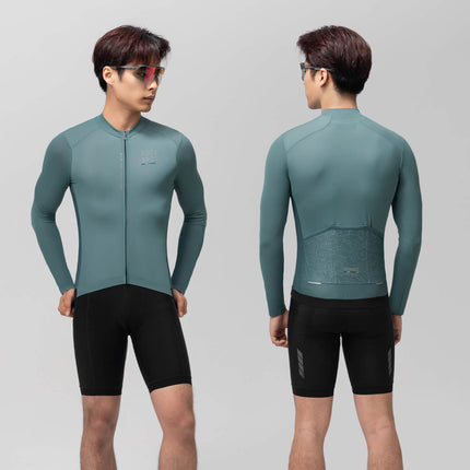 ROAD TO SKY Langarm - Radtrikot Herren Jersey Gelb/Blau (Fahrradtrikot) kaufen bei Linkreich – Jetzt entdecken!