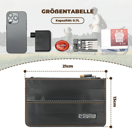 ROAD TO SKY Nachhaltige Beutel aus recycelten Reifen 0,7L