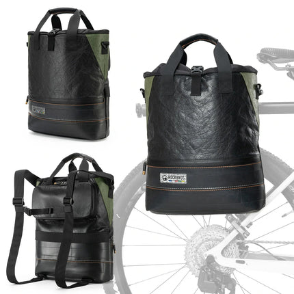 ROAD TO SKY Nachhaltige Fahrrad - Gepäckträgertasche aus recycelten Reifen 12L (Fahrradtaschen) kaufen bei Linkreich – Jetzt entdecken!