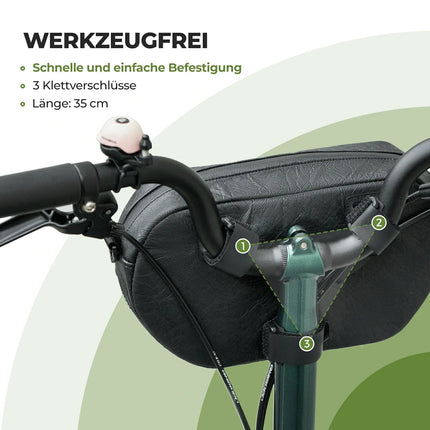 ROAD TO SKY Nachhaltige Fahrrad - Lenkertasche aus recycelten Reifen 2.5L (Fahrradtaschen) kaufen bei Linkreich – Jetzt entdecken!