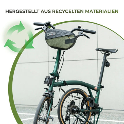 ROAD TO SKY Nachhaltige Fahrrad - Lenkertasche aus recycelten Reifen 2.5L (Fahrradtaschen) kaufen bei Linkreich – Jetzt entdecken!