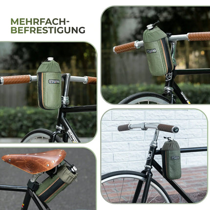 ROAD TO SKY Nachhaltige Fahrrad - Wasserflaschentasche aus recycelten Reifen 0,8L (Fahrradtaschen) kaufen bei Linkreich – Jetzt entdecken!