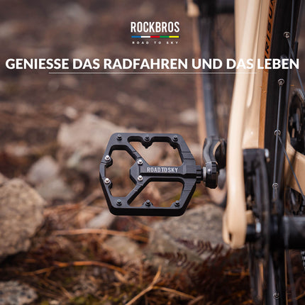 ROAD TO SKY Platform Fahrradpedale 9/16 Zoll Rutschfest Wasserdicht (Fahrradpedale) kaufen bei Linkreich – Jetzt entdecken!