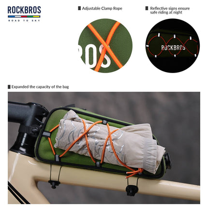 ROAD TO SKY Reflektierende Wasserabweisende Fahrrad Oberrohrtasche (Fahrradtaschen) kaufen bei Linkreich – Jetzt entdecken!