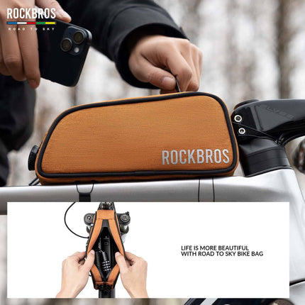 ROAD TO SKY Reflektierende Wasserabweisende Fahrrad Oberrohrtasche (Fahrradtaschen) kaufen bei Linkreich – Jetzt entdecken!