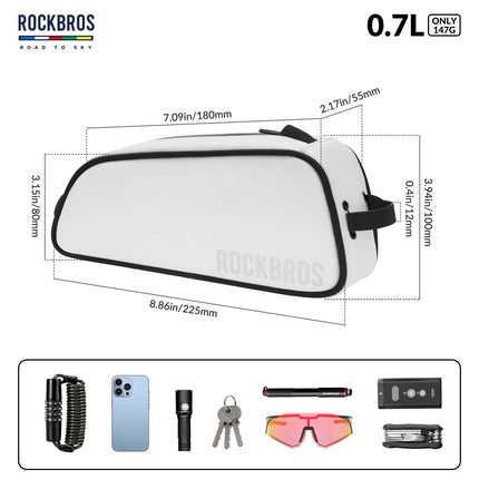 ROAD TO SKY Reflektierende Wasserabweisende Fahrrad Oberrohrtasche (Fahrradtaschen) kaufen bei Linkreich – Jetzt entdecken!