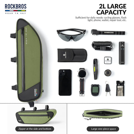 ROAD TO SKY Reflektierende Wasserdichte Fahrrad 2L Dreieckstasche (Fahrradtaschen) kaufen bei Linkreich – Jetzt entdecken!