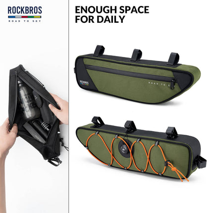 ROAD TO SKY Reflektierende Wasserdichte Fahrrad 2L Dreieckstasche (Fahrradtaschen) kaufen bei Linkreich – Jetzt entdecken!