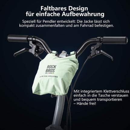 ROAD TO SKY Regenjacke faltbare Fahrradjacke Winddicht Unisex für MTB & Rennrad (Fahrradjacke) kaufen bei Linkreich – Jetzt entdecken!