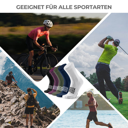 ROAD TO SKY Sportsocken Baumwolle Atmungsaktive Laufsocken für MTB & Rennrad (Fahrradsocken) kaufen bei Linkreich – Jetzt entdecken!