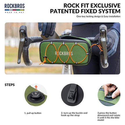 ROAD TO SKY Wasserdichte reflektierende Fahrradlenkertasche (Fahrradtaschen) kaufen bei Linkreich – Jetzt entdecken!