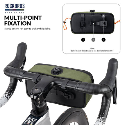 ROAD TO SKY Wasserdichte reflektierende Fahrradlenkertasche (Fahrradtaschen) kaufen bei Linkreich – Jetzt entdecken!