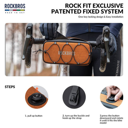 ROAD TO SKY Wasserdichte reflektierende Fahrradlenkertasche (Fahrradtaschen) kaufen bei Linkreich – Jetzt entdecken!