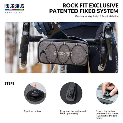 ROAD TO SKY Wasserdichte reflektierende Fahrradlenkertasche (Fahrradtaschen) kaufen bei Linkreich – Jetzt entdecken!