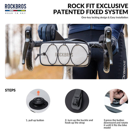 ROAD TO SKY Wasserdichte reflektierende Fahrradlenkertasche (Fahrradtaschen) kaufen bei Linkreich – Jetzt entdecken!