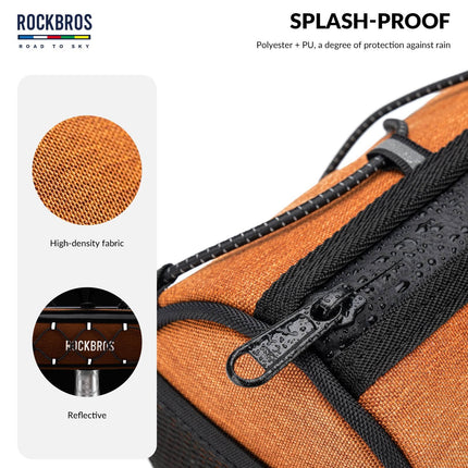 ROAD TO SKY Wasserdichte Reflektierende Zylindrische Lenkertasche (Fahrradtaschen) kaufen bei Linkreich – Jetzt entdecken!