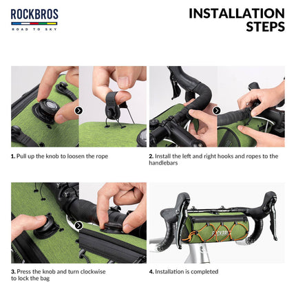 ROAD TO SKY Wasserdichte Reflektierende Zylindrische Lenkertasche (Fahrradtaschen) kaufen bei Linkreich – Jetzt entdecken!