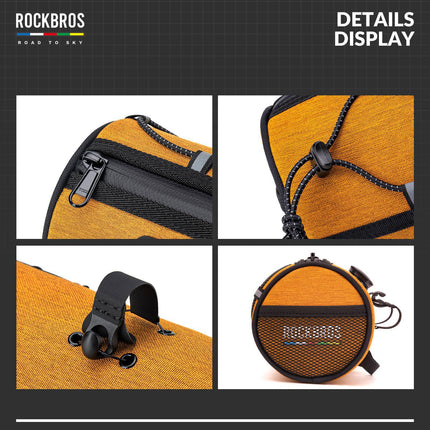 ROAD TO SKY Wasserdichte Reflektierende Zylindrische Lenkertasche (Fahrradtaschen) kaufen bei Linkreich – Jetzt entdecken!