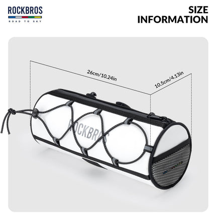 ROAD TO SKY Wasserdichte Reflektierende Zylindrische Lenkertasche (Fahrradtaschen) kaufen bei Linkreich – Jetzt entdecken!