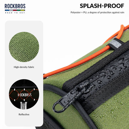 ROAD TO SKY Wasserdichte Reflektierende Zylindrische Lenkertasche (Fahrradtaschen) kaufen bei Linkreich – Jetzt entdecken!