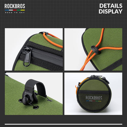 ROAD TO SKY Wasserdichte Reflektierende Zylindrische Lenkertasche (Fahrradtaschen) kaufen bei Linkreich – Jetzt entdecken!