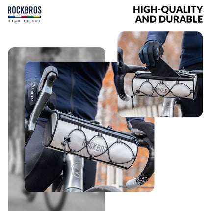 ROAD TO SKY Wasserdichte Reflektierende Zylindrische Lenkertasche (Fahrradtaschen) kaufen bei Linkreich – Jetzt entdecken!