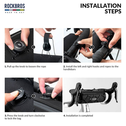 ROAD TO SKY Wasserdichte Reflektierende Zylindrische Lenkertasche (Fahrradtaschen) kaufen bei Linkreich – Jetzt entdecken!