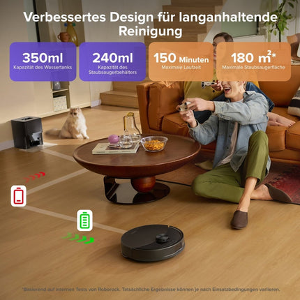 SEO. Roborock Q10 S5+ Saug- und Wischroboter mit Auto-Entleerungsstation - Schwarz Linkreich