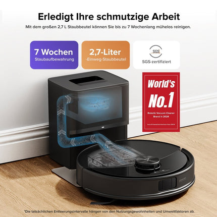 SEO. Roborock Q10 S5+ Saug- und Wischroboter mit Auto-Entleerungsstation - Weiß Linkreich