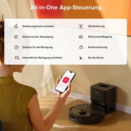 SEO. Roborock Q10 S5+ Set Saug- und Wischroboter mit Auto-Entleerungsstation mit zwei zusätzlichen Staubbeuteln - Schwarz Linkreich