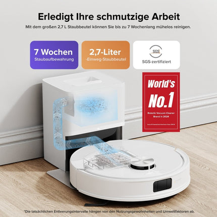 SEO. Roborock Q10 S5+ Set Saug- und Wischroboter mit Auto-Entleerungsstation mit zwei zusätzlichen Staubbeuteln - Schwarz Linkreich