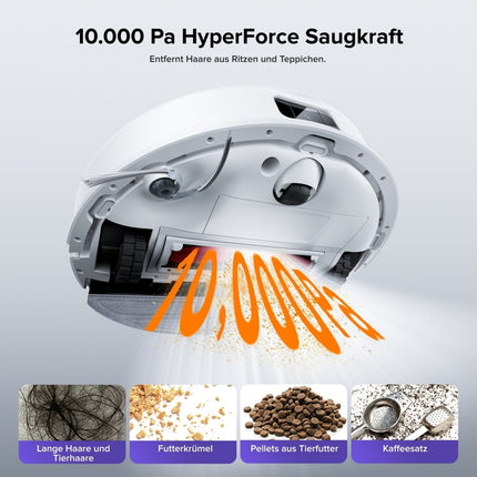 SEO. Roborock Q10 S5+ Set Saug- und Wischroboter mit Auto-Entleerungsstation mit zwei zusätzlichen Staubbeuteln - Weiß Linkreich